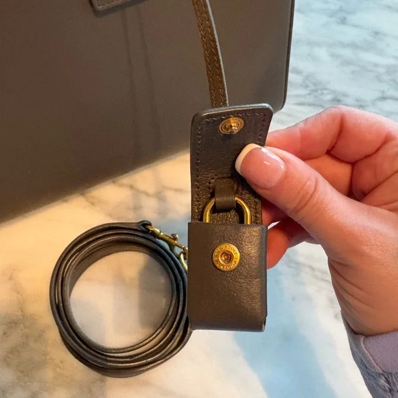 Saint Laurent Gray Sac De Jour Bag - Picture 2 of 8